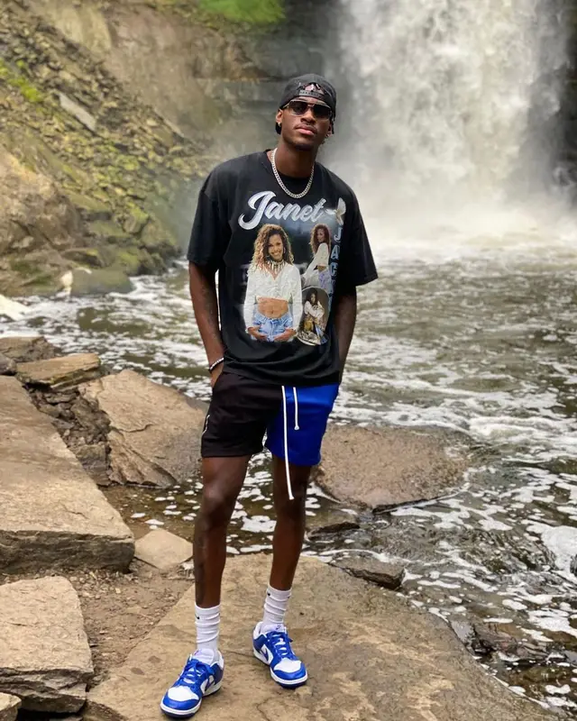 Jarred Vanderbilt outfit in Grace Court Co and Nike, 2020