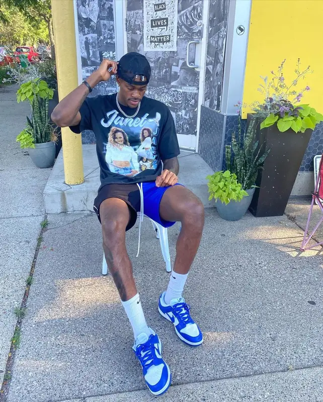 Jarred Vanderbilt outfit in Grace Court Co and Nike, 2020