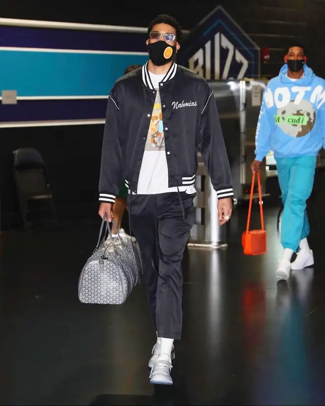 Jayson Tatum outfit in Nahmias, 2021
