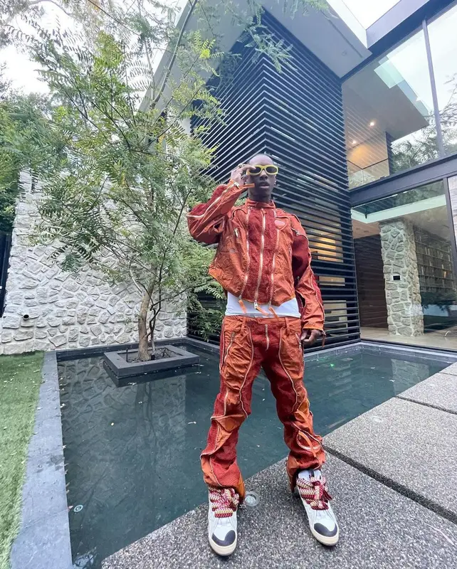 Bloody Osiris outfit in Mokoo, Rick Owens, and Bottega Veneta, 2021