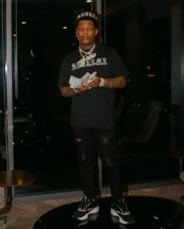 Rylo Rodriguez outfit in Amiri, Dior, and Supreme, 2021