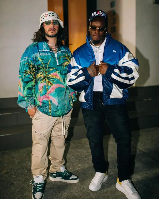 Russ outfit in Celine, Givenchy, and Casablanca, 2021