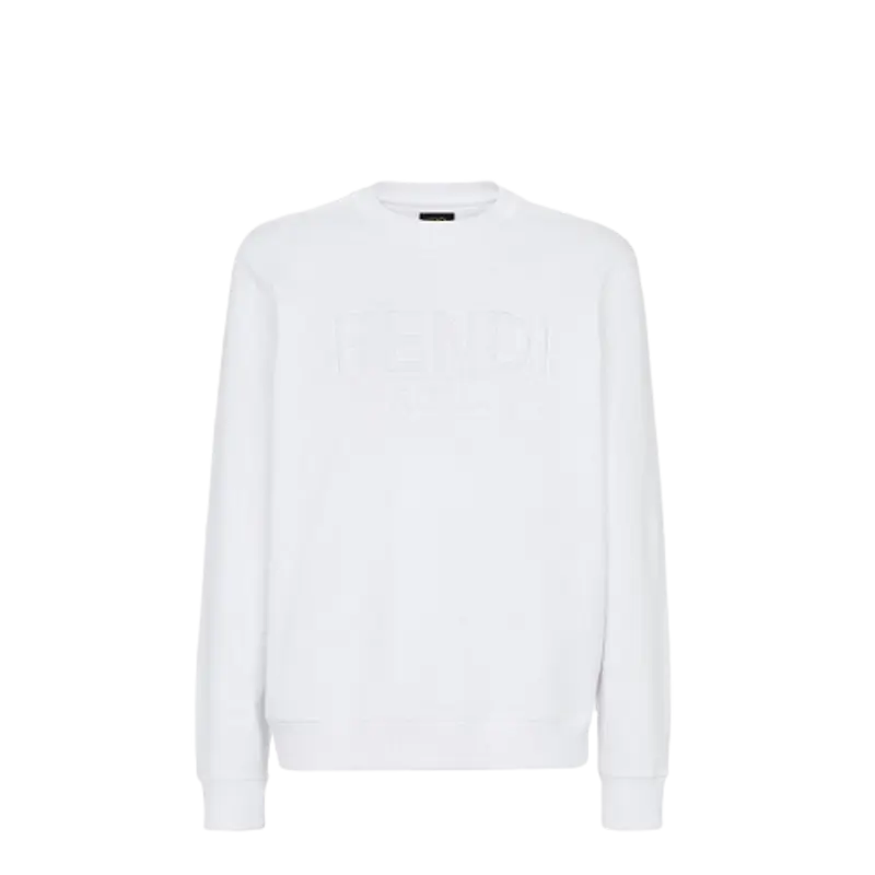 Fendi White Jersey Sweatshirt $950