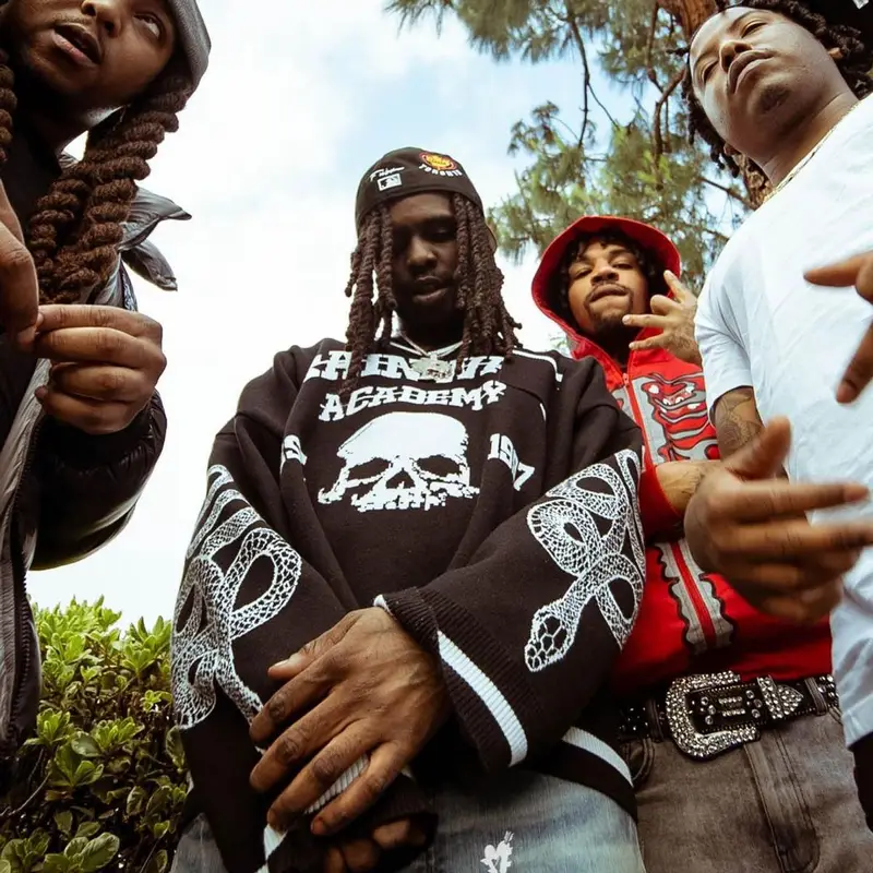 Chief Keef outfit in Kam Vercetti and Amiri, 2021