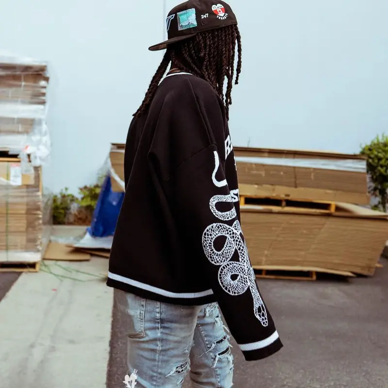 Chief Keef outfit in Kam Vercetti and Amiri, 2021