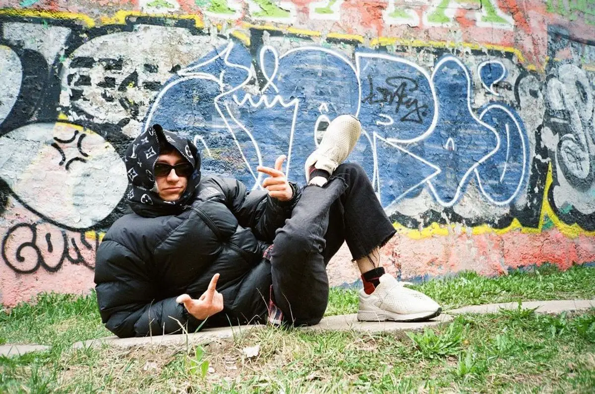 Boulevard Depo outfit in The North Face, Vivienne Westwood, and Louis Vuitton, 2021