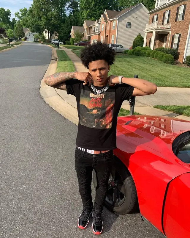 Mikey outfit in Never Broke Again, Jordan, and PSD, 2021