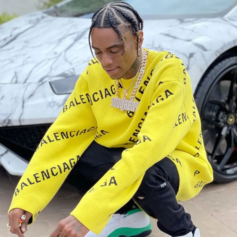 Soulja Boy outfit in Balenciaga, Ksubi, and Jordan, 2021