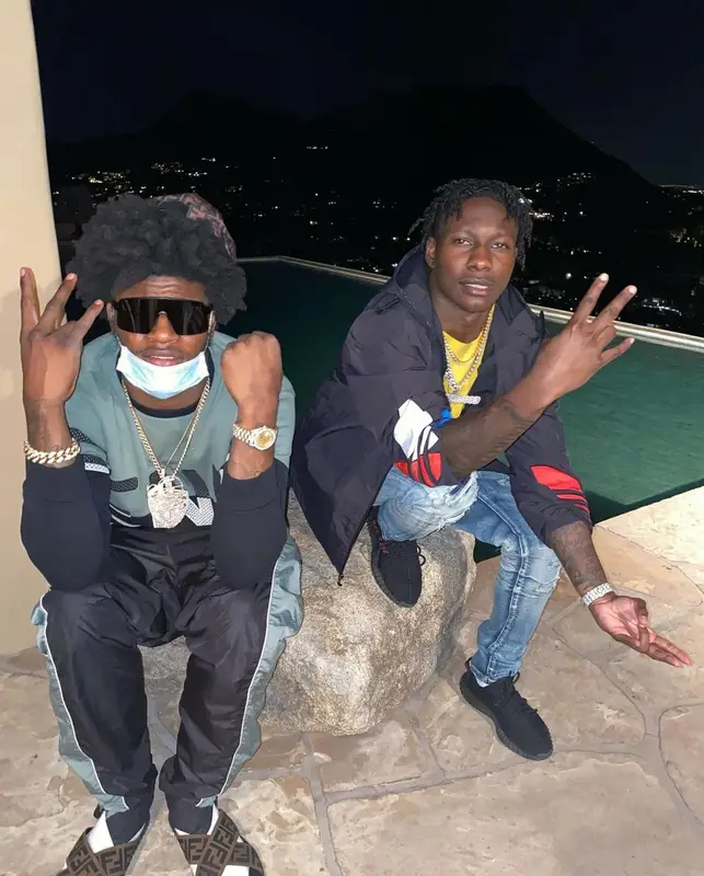 Lamar Jackson outfit in Fendi, 2021