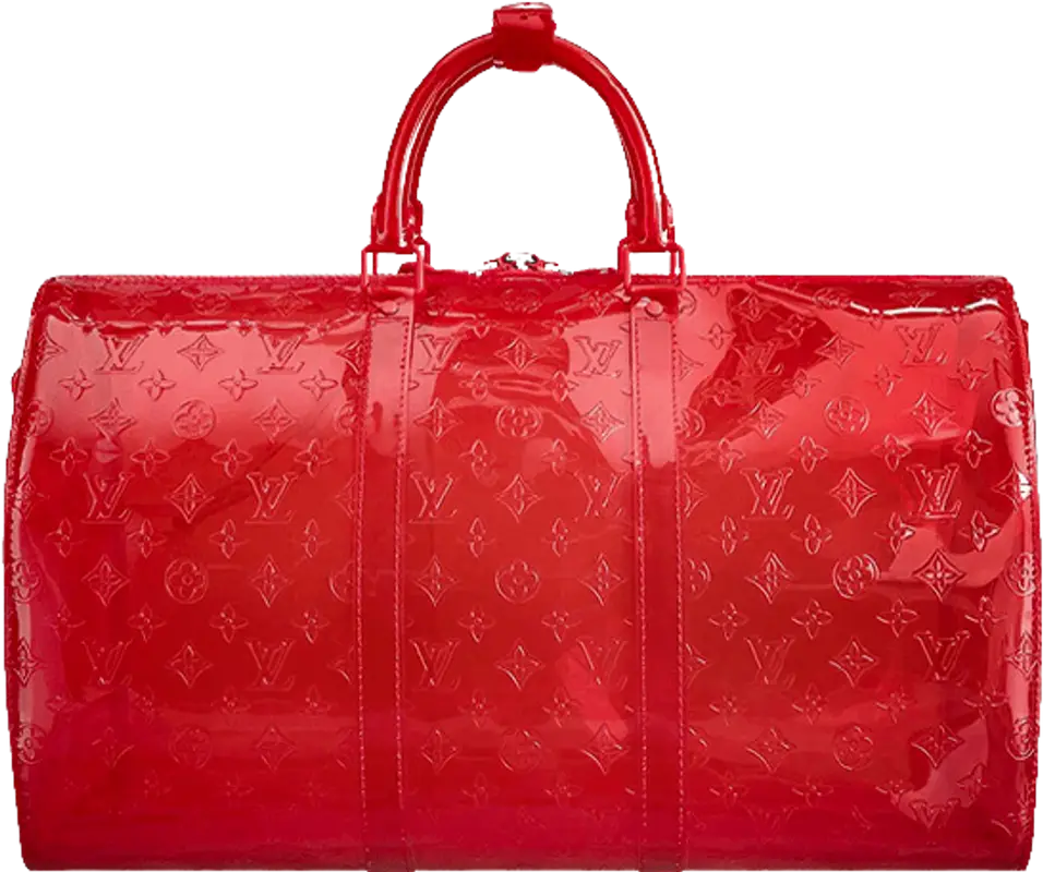 Louis Vuitton Transparent Red Monogram Keepall Bandoulière 50 Red Hardware  Limited Edition Available For Immediate Sale At Sotheby's