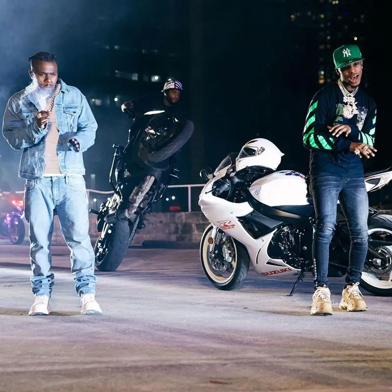 DaBaby outfit in Off-White and Alexander McQueen, 2021