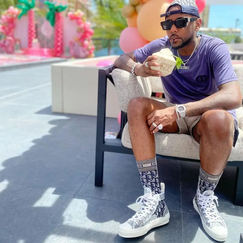 Fabolous outfit in Dior and Louis Vuitton, 2021