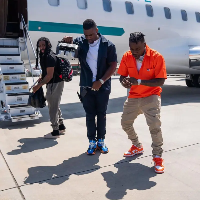 DaBaby outfit in Ben Davis , Amiri, and Nike, 2021