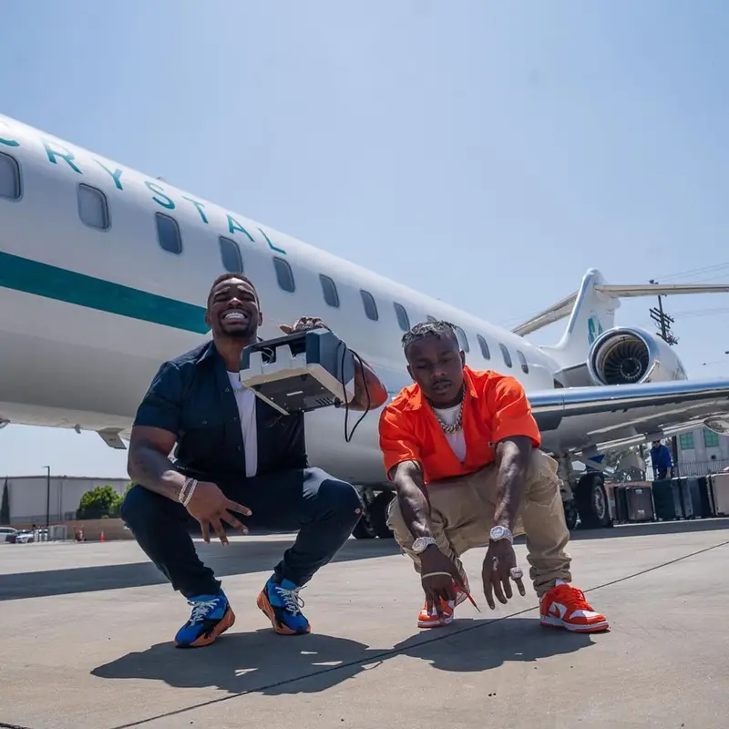 DaBaby outfit in Ben Davis , Amiri, and Nike, 2021