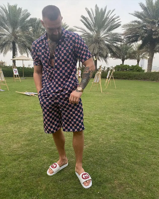 Conor McGregor outfit in Gucci and Patek Philippe, 2021