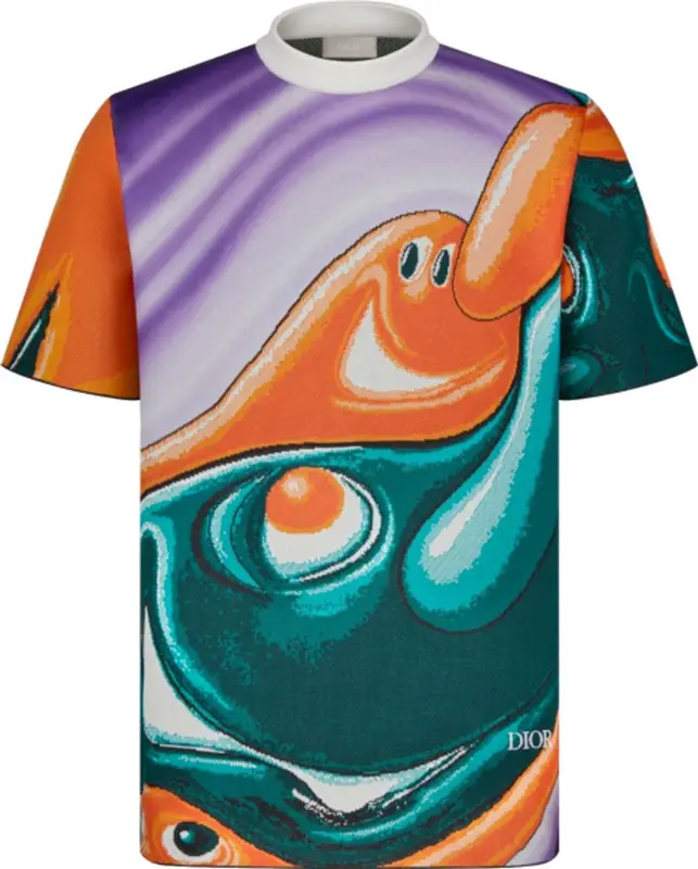 Dior × Kenny Scharf Oversized Multicolor Technical Jacquard Print