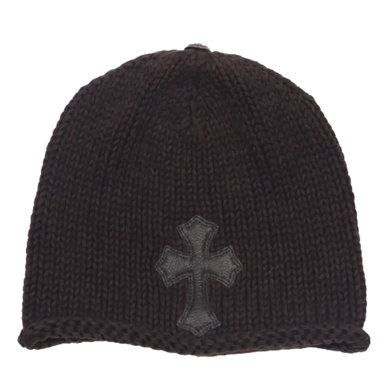 Chrome Hearts Leather Patch Beanie 数量限定価格!! 51.0%OFF