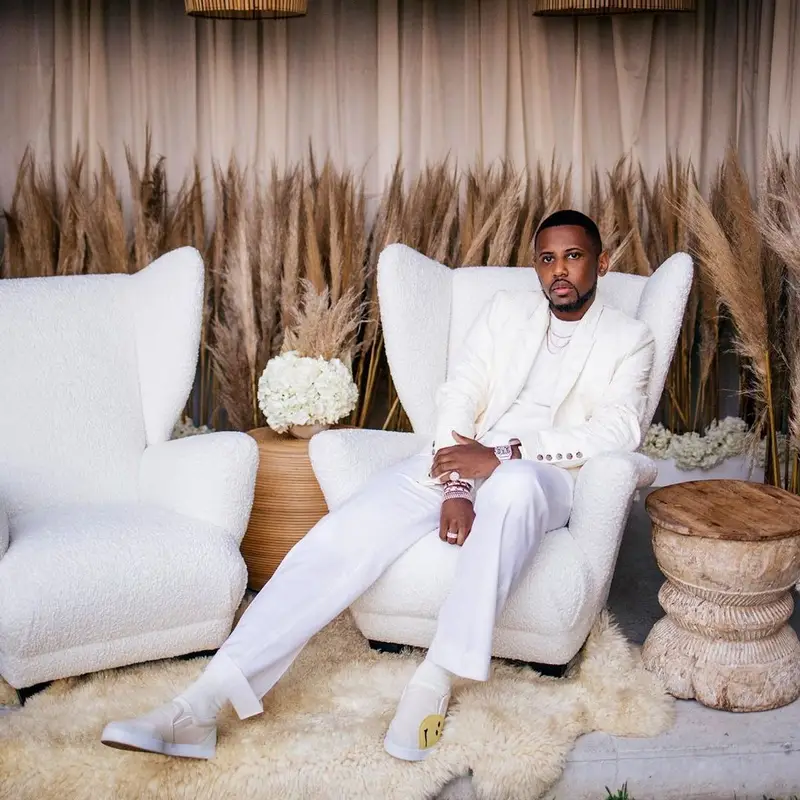 Fabolous outfit in Rick Owens, Casablanca, and Kapital, 2021