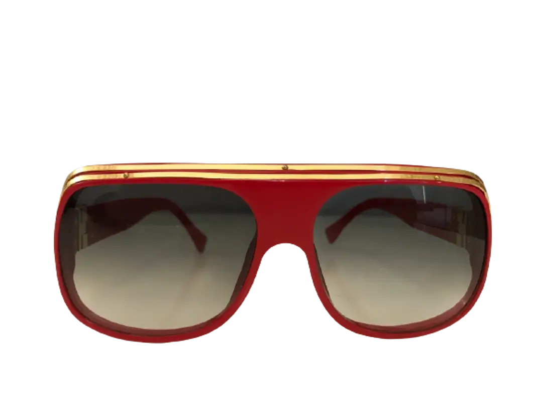 Millionaire sunglasses Louis Vuitton Red in Plastic - 29984075
