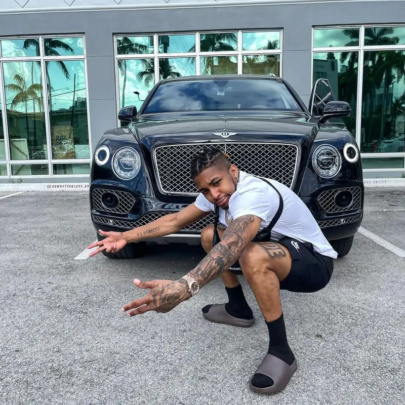 DDG outfit in Nike, Balenciaga, and Yeezy, 2021