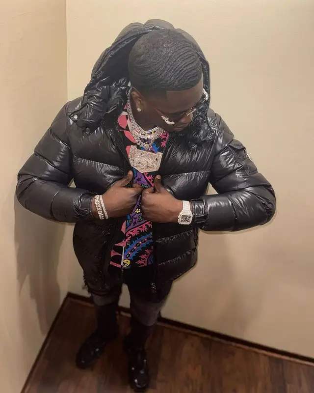 Bankroll Freddie outfit in Moncler, Prada, and Cartier, 2021