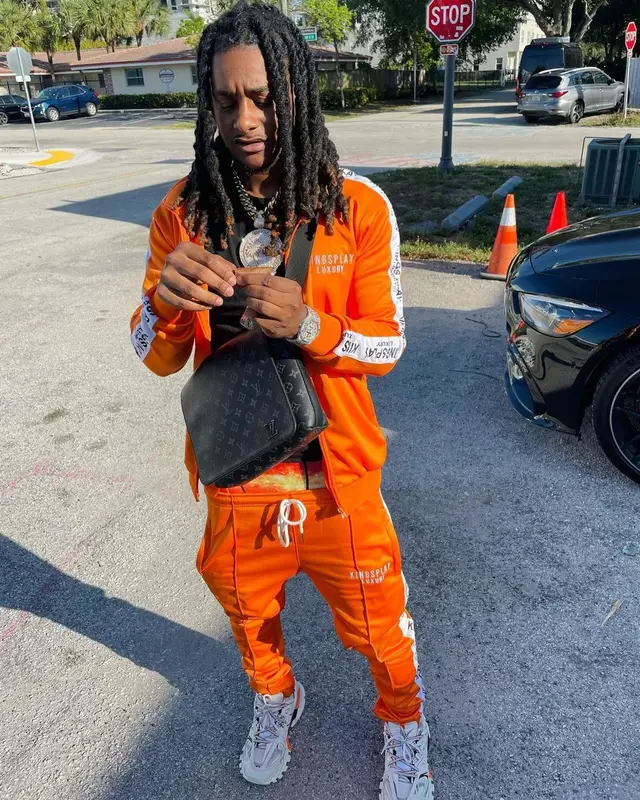 FCG Heem outfit in Balenciaga, Louis Vuitton, and Ethika, 2021