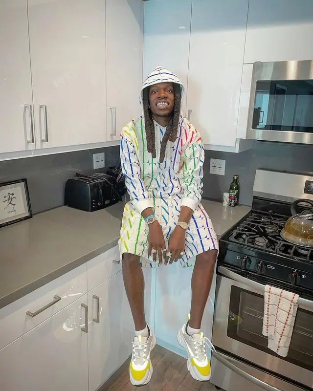 Foolio outfit in Valentino and Dior, 2021