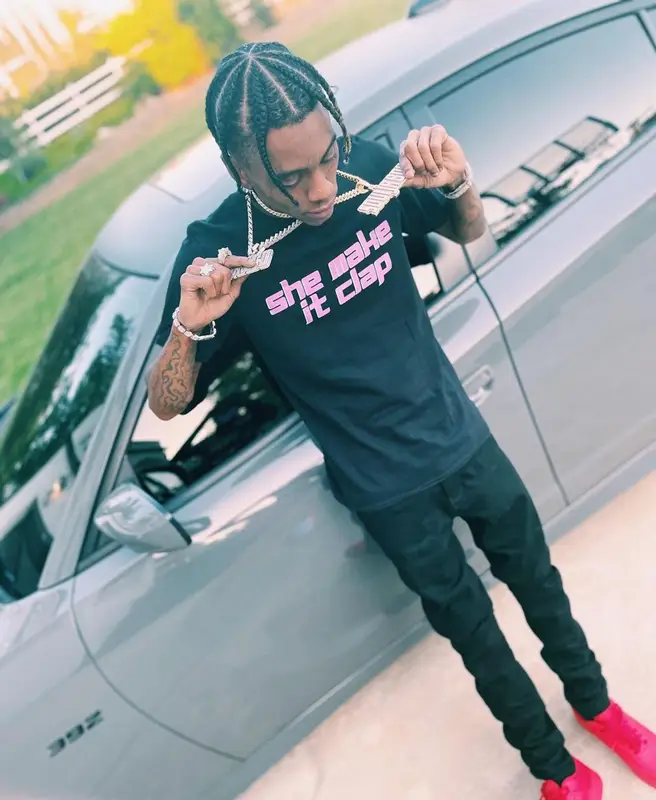 Soulja Boy outfit in SODMG, Amiri, and Nike, 2021