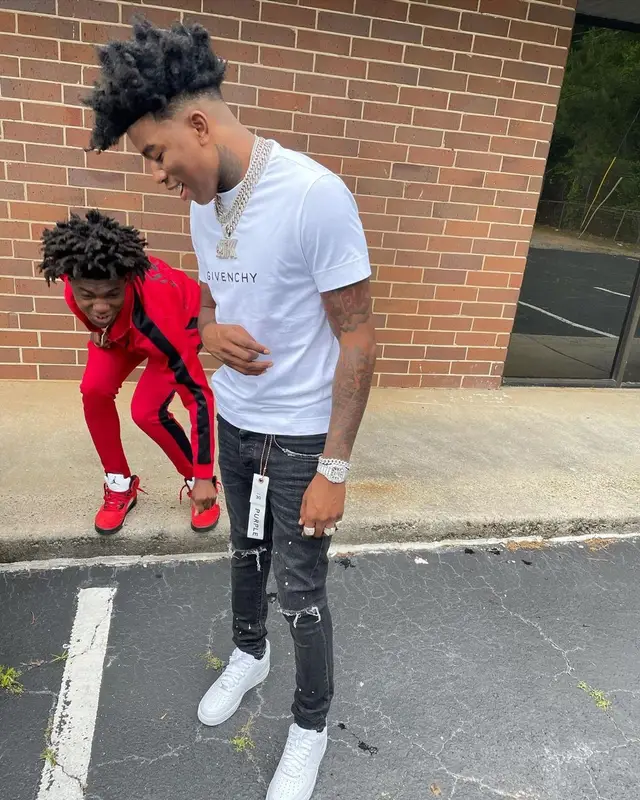 Yungeen Ace outfit in Givenchy, Purple Brand, and Nike, 2021