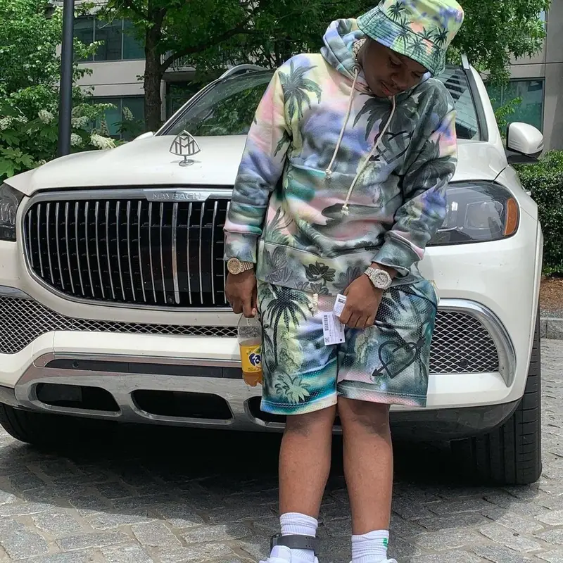 42 Dugg outfit in Nike and Palm Angels, 2021