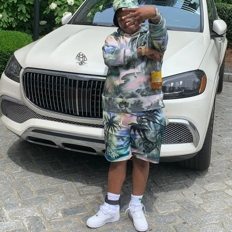 42 Dugg outfit in Nike and Palm Angels, 2021