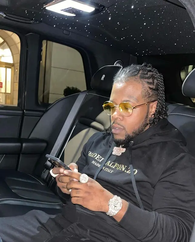 Rowdy Rebel outfit in Amiri, Nike, and Goyard, 2021