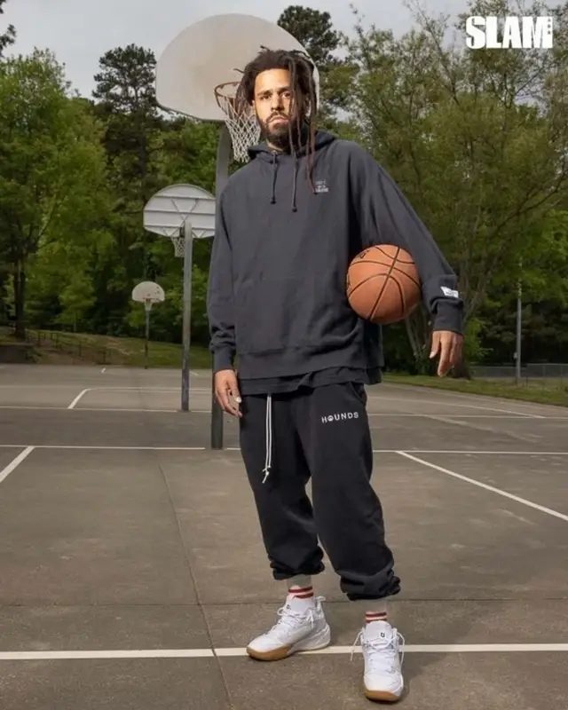 J. Cole outfit in Hounds, 2021