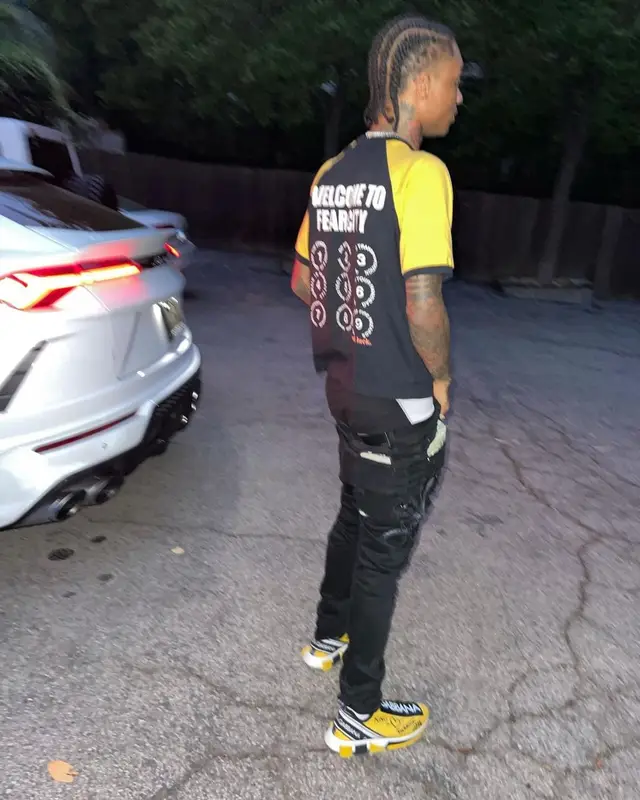 Swae Lee outfit in Amiri and Dolce & Gabbana, 2021
