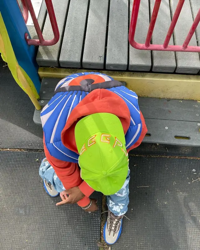Bloody Osiris outfit in Levi’s, Yeezy, and Denim Tears, 2021