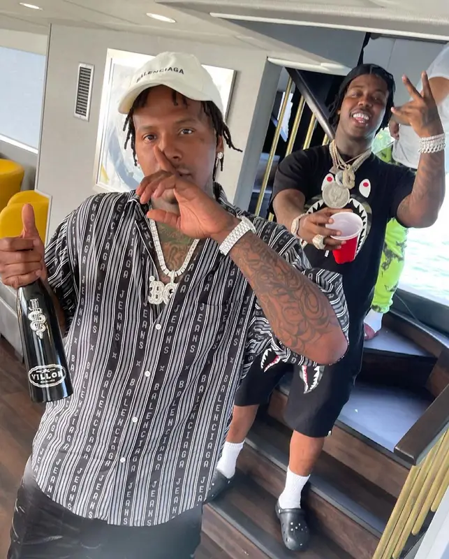 Moneybagg Yo outfit in Balenciaga, 2021