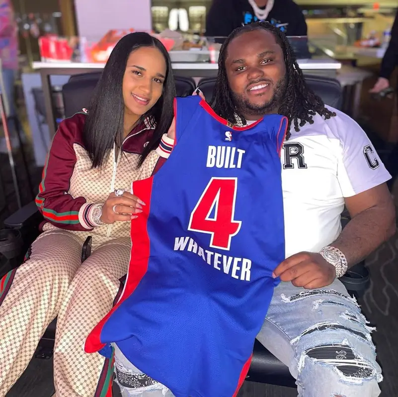 Tee Grizzley outfit in Dior, Amiri, and Kenny Scharf, 2021