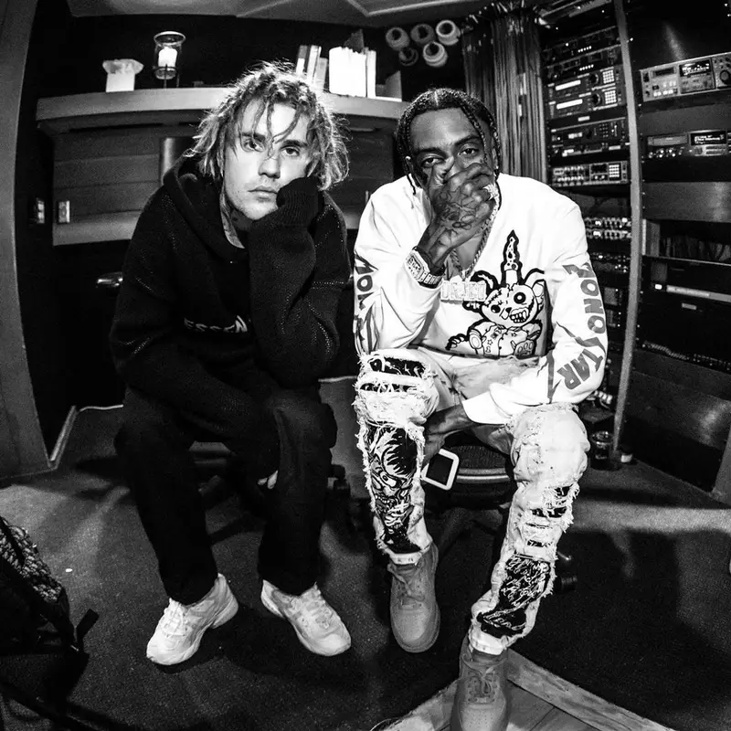 Justin Bieber outfit in Fear of God and Maison Margiela, 2021
