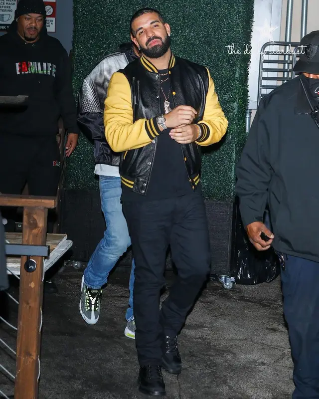 Drake outfit in Celine and Prada, 2021