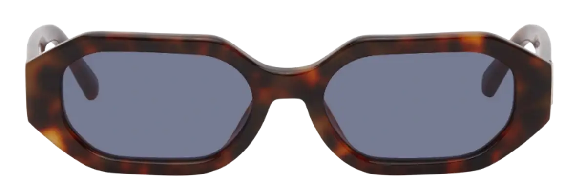 The Attico Tortoiseshell Edition Irene Hexagonal Sunglasses $270
