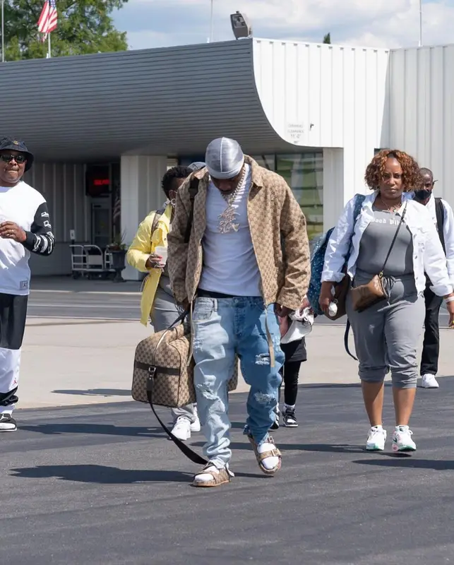 DaBaby outfit in Gucci, 2021