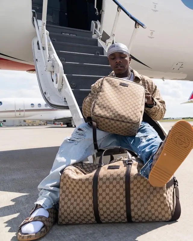 DaBaby outfit in Gucci, 2021