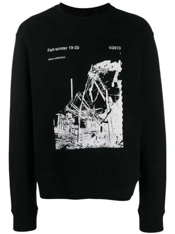 Off-White Ruined Factory Graphic Crewneck Sweatshirt | WHAT'S ON 