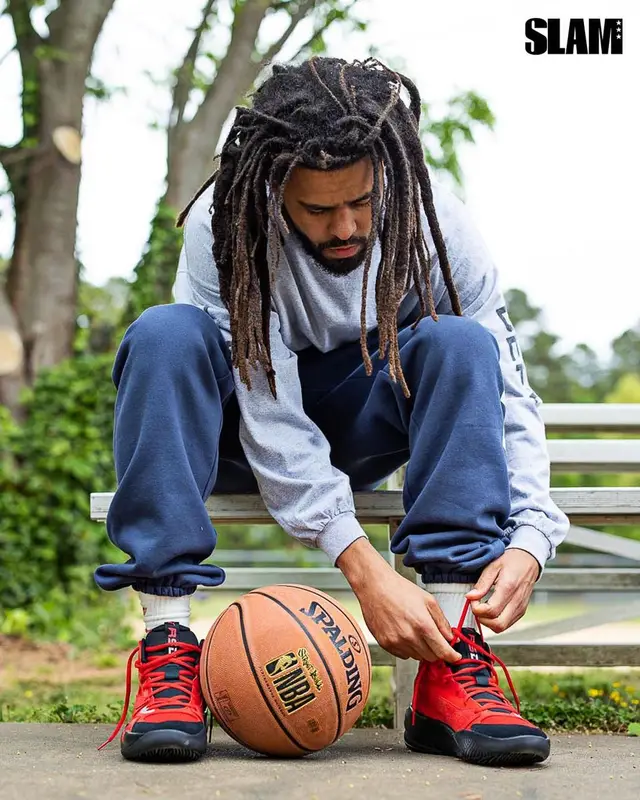 J. Cole outfit in Gallery Dept., Puma, and J. Cole Merch, 2021