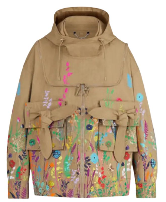 Louis Vuitton Flowers Embroidered Bee Keeper Blouson Jacket