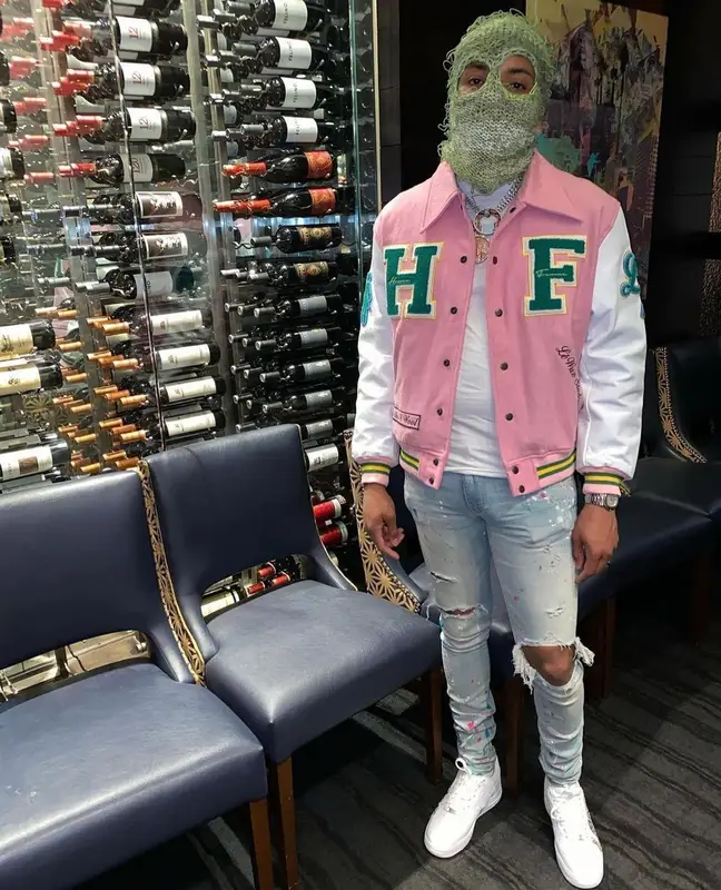 G Herbo outfit in Homme + Femme and Le Wuz Studios, 2021
