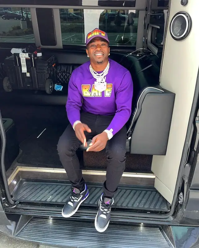 Bankroll Freddie outfit in Jordan and Bape, 2021