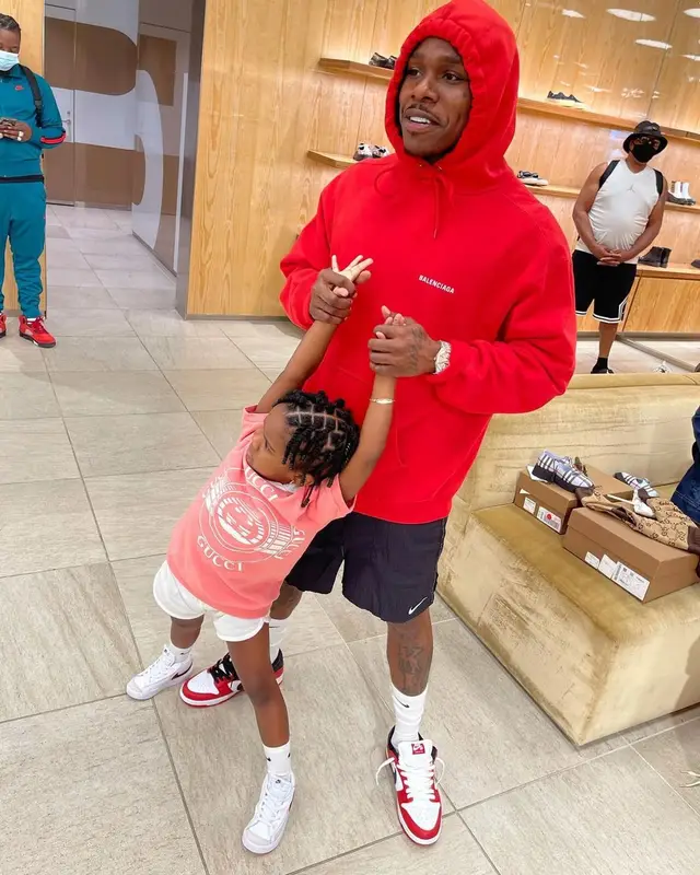 DaBaby outfit in Balenciaga and Nike, 2021