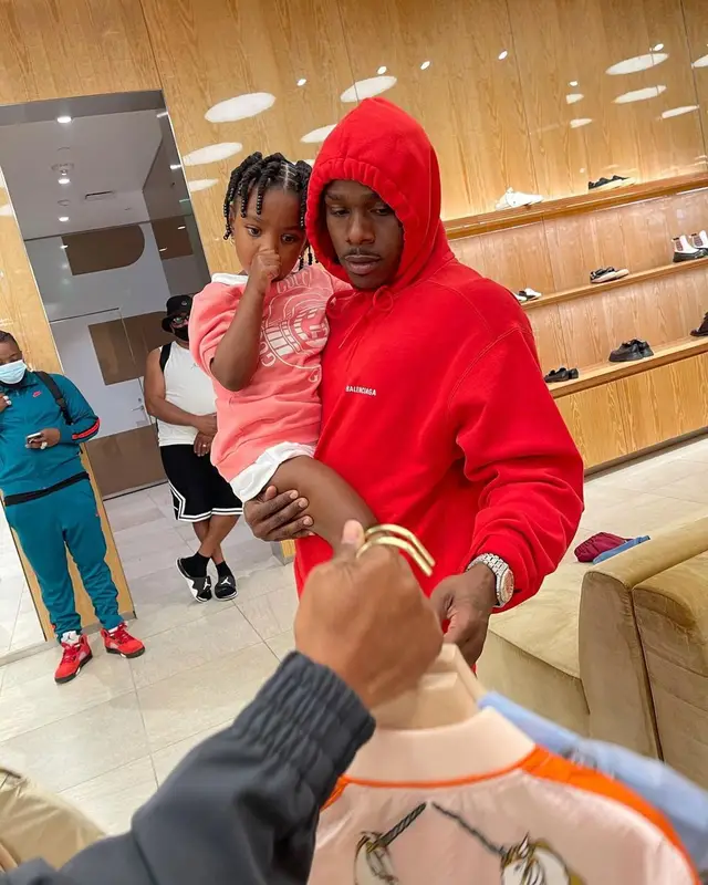 DaBaby outfit in Balenciaga and Nike, 2021