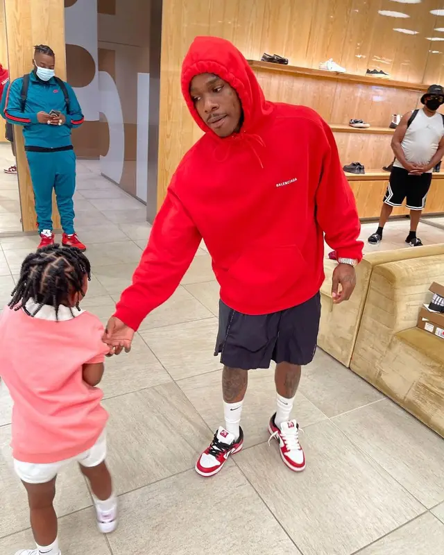 DaBaby outfit in Balenciaga and Nike, 2021